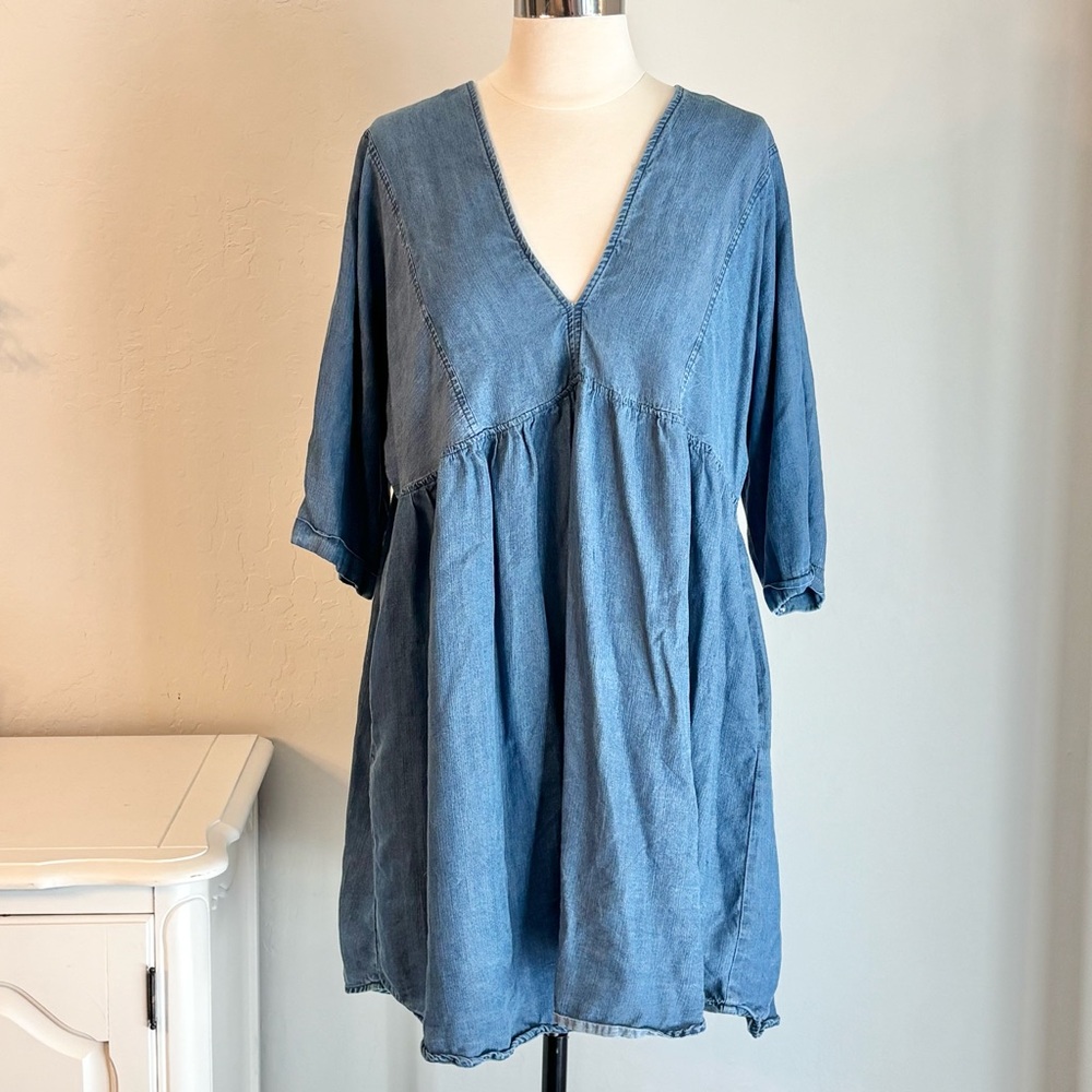 NATURAL LIFE Blue Mini Dress